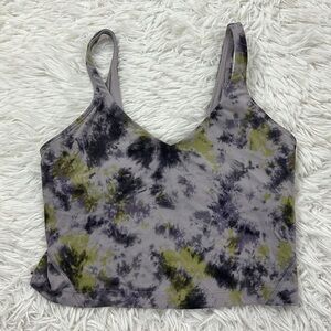 Lululemon Align Tank Top Radial Tie Dye Mauve Grey Multi